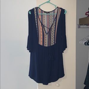 Navy tribal dress
